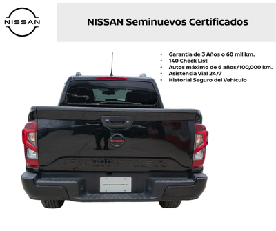2022 Nissan FRONTIER 4 PTS PRO 4X L4 25L TA AAC PIEL RA-18 4X4